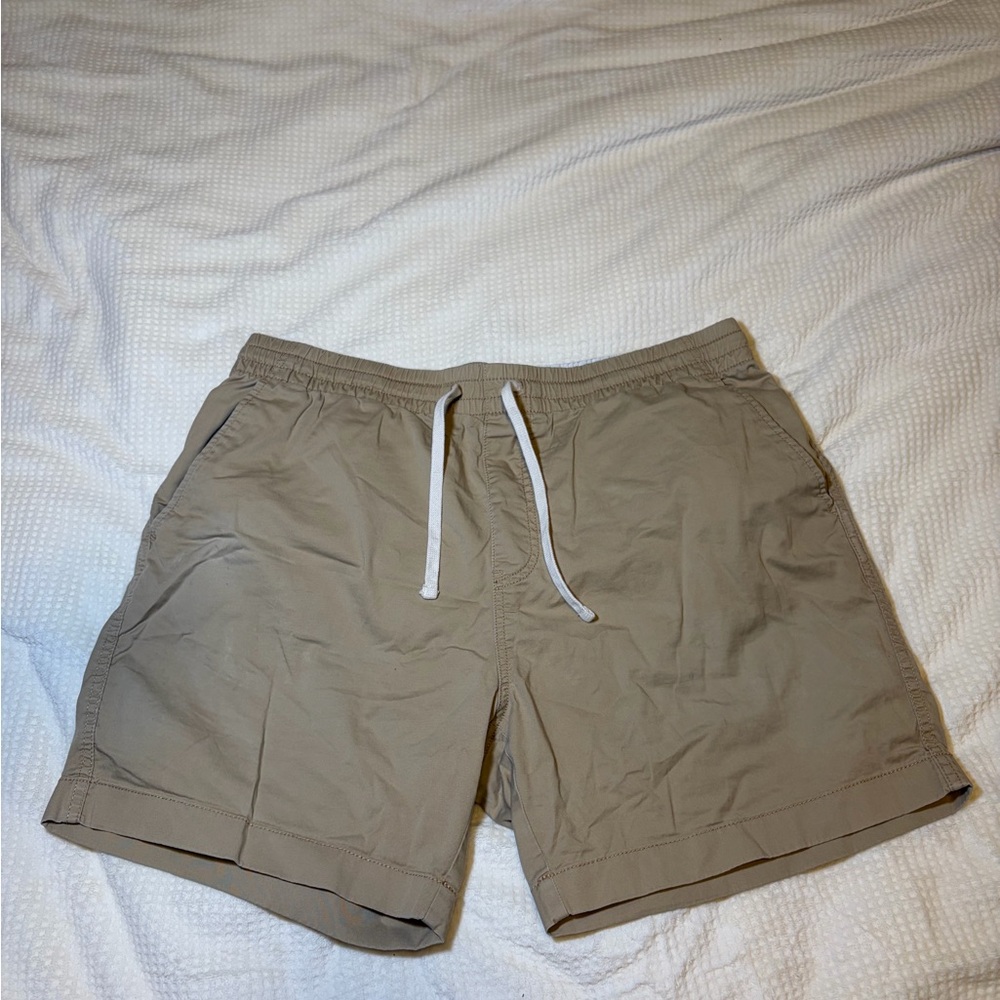 J. Crew Men's Khaki Flat Front Shorts